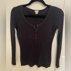 J crew waffle long sleeve